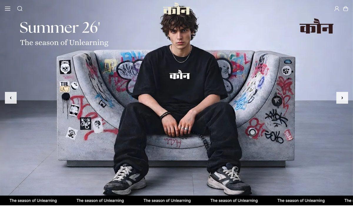 Kaunn website built by Hitori Tech, desktop view