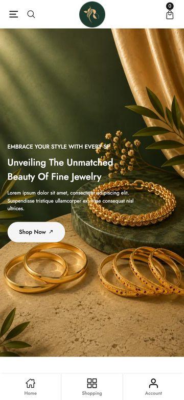 Reesu website, mobile view