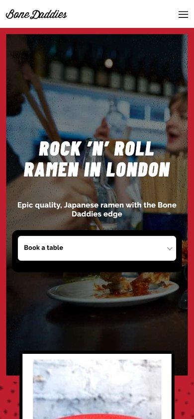 Bone Daddies website built by Hitori Tech