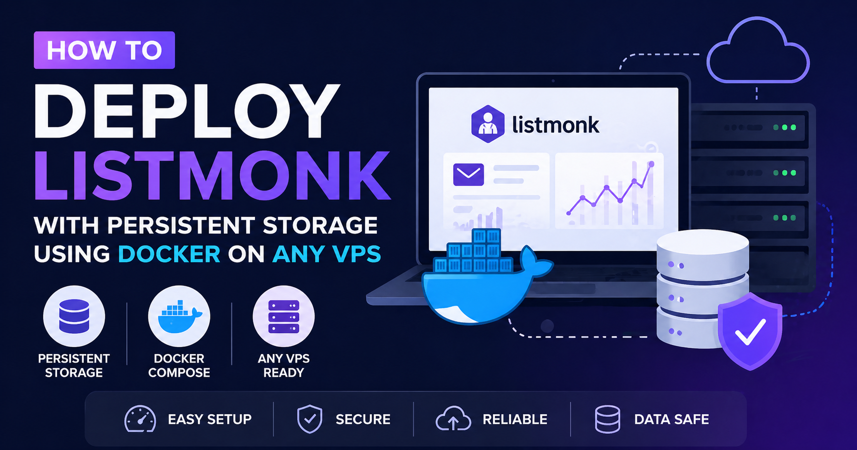 How to Deploy Listmonk with Persistent Storage Using Docker on Any VPS
