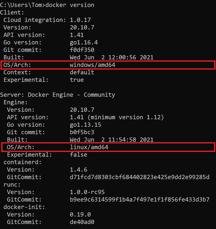 Installation of Docker Windows Containers on Hyper-V (No WSL)